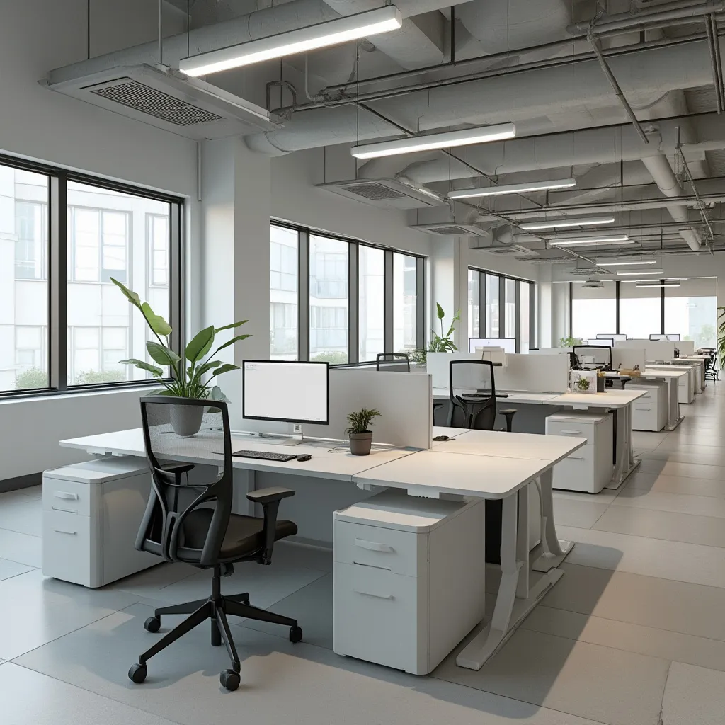 Espacio de trabajo moderno y abierto