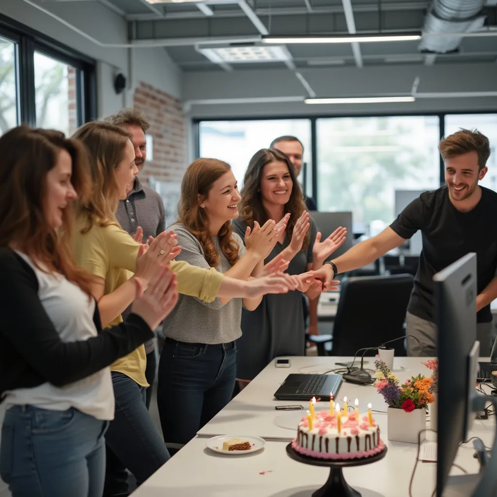 Celebración de un hito del proyecto